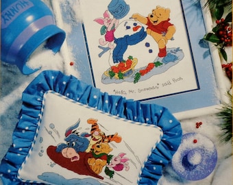 Cross Stitch Pattern | MERRY CHRISTMAS To YOU | Winnie The Pooh | Disney | Cross Stitch | Cross Stitch Chart | Counted Cross Stitch Booklet