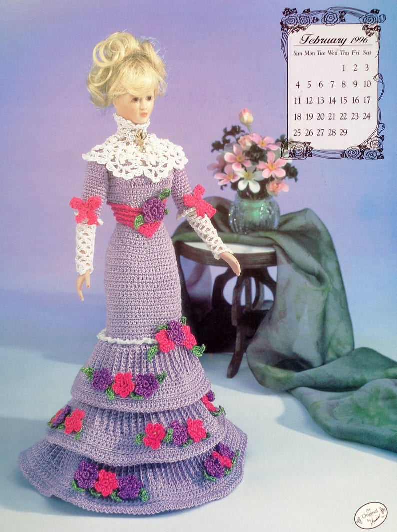 annie's attic bed doll crochet patterns