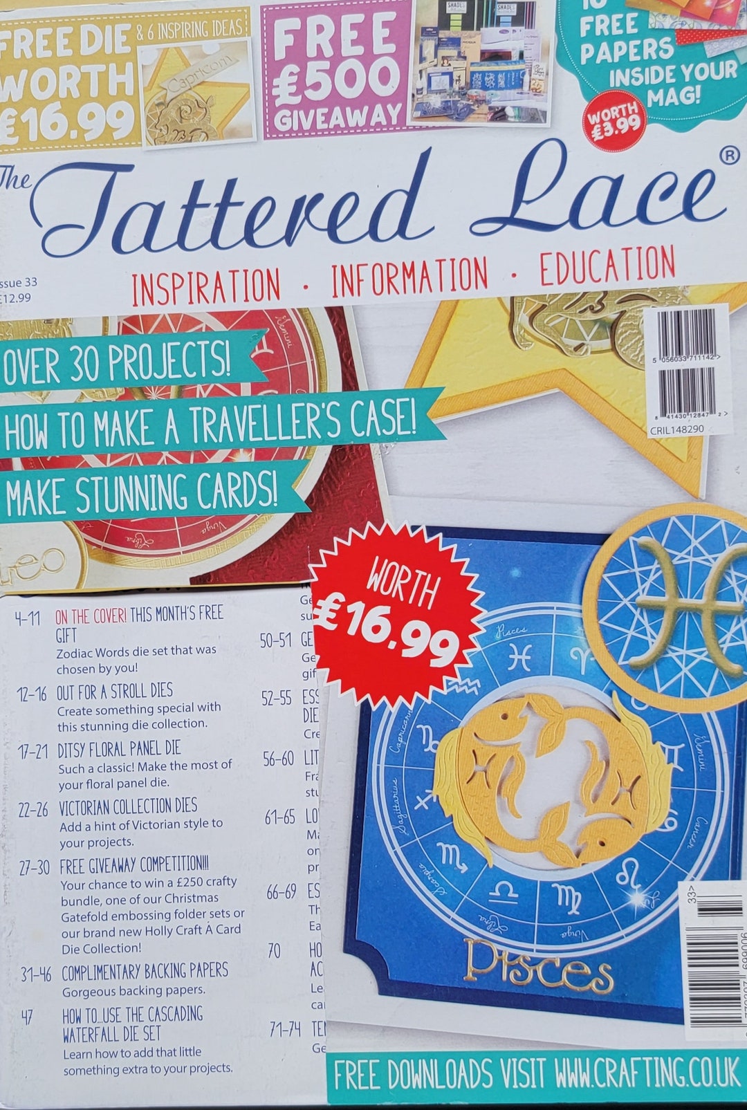 The Tattered Lace Magazine Issue 33 Cardmaking - Etsy