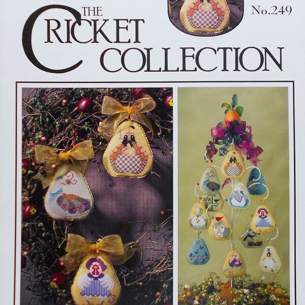 Cross Eyed Cricket Collection On The FIRST DAY Of CHRISTMAS By Vicki Hastings - Counted Cross Stitch Pattern Chart