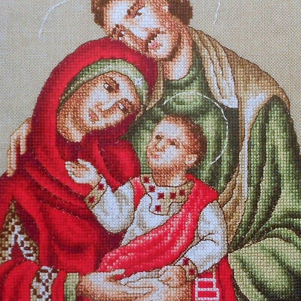 Marie Barber THE NATIVITY Holy Family Eastern Orthodox Art - Counted Cross Stitch Pattern Chart - fam