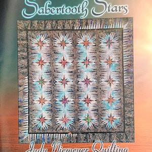 Judy Niemeyer Quilting | SABERTOOTH STARS | Quiltworx | Foundation Paper Piecing | Paper Piecing Papers | Quilt Pattern | Rare