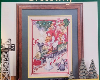 Cross Stitch Pattern | CHUGGER RUMS CROSSING | Hidden Kingdom | Donna Gallagher | Christmas | Cross Stitch Chart | Counted Cross Stitch