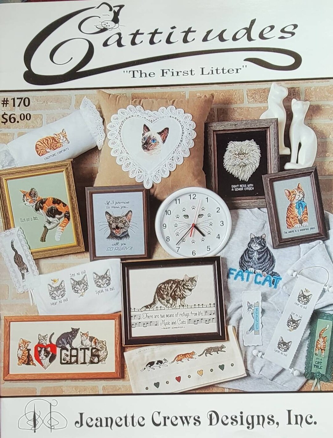 Cross Stitch Pattern CATTITUDES the First Litter Etsy