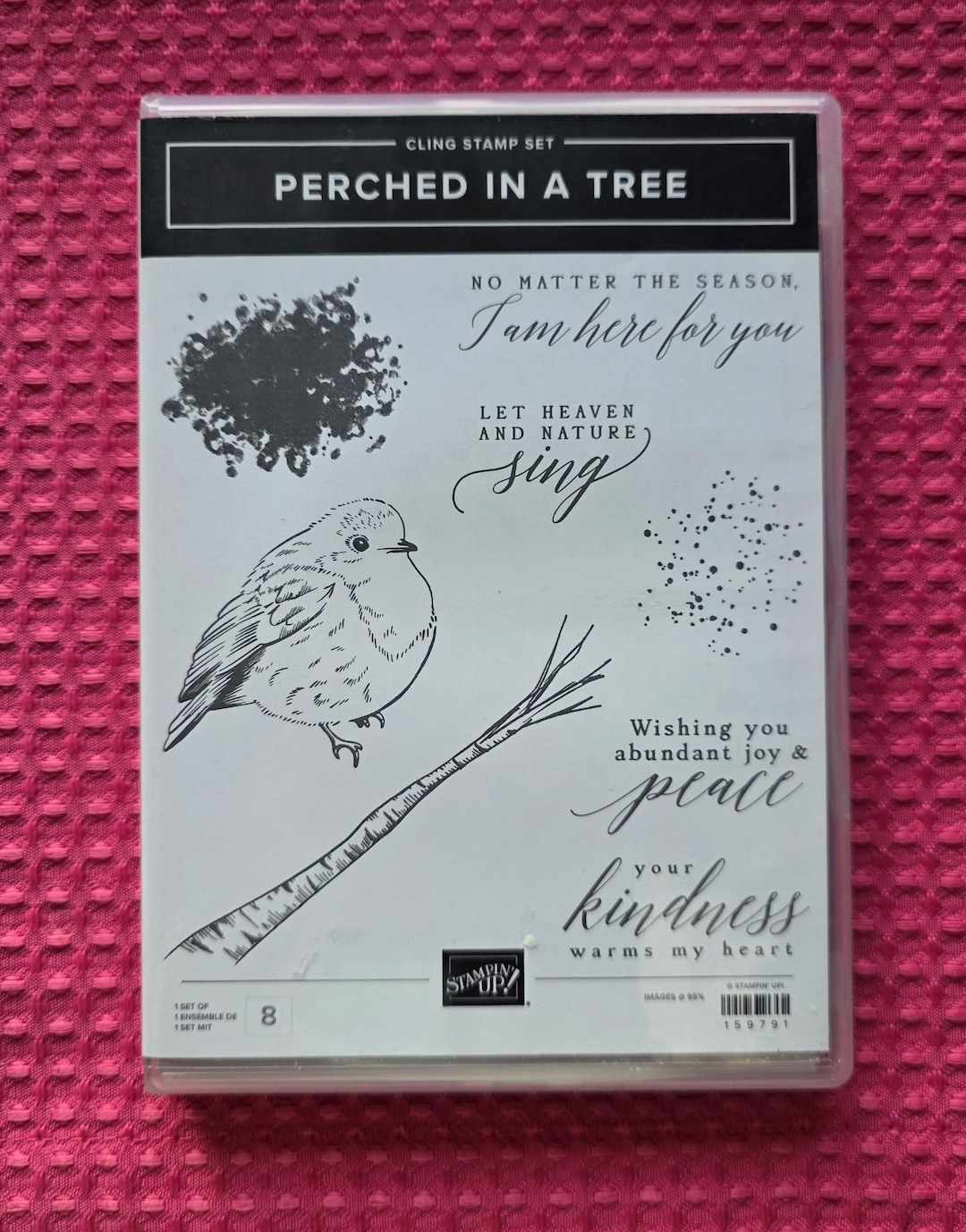Stampin' up Perched in a Tree Rubber Stamp Set | Bird Cling Stamps - Etsy