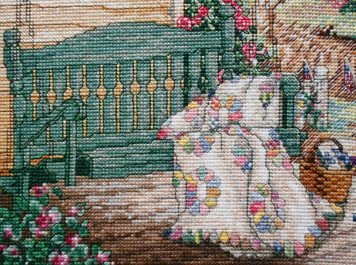 Exquisite Finished Completed Counted Cross Stitch Picture Etsy