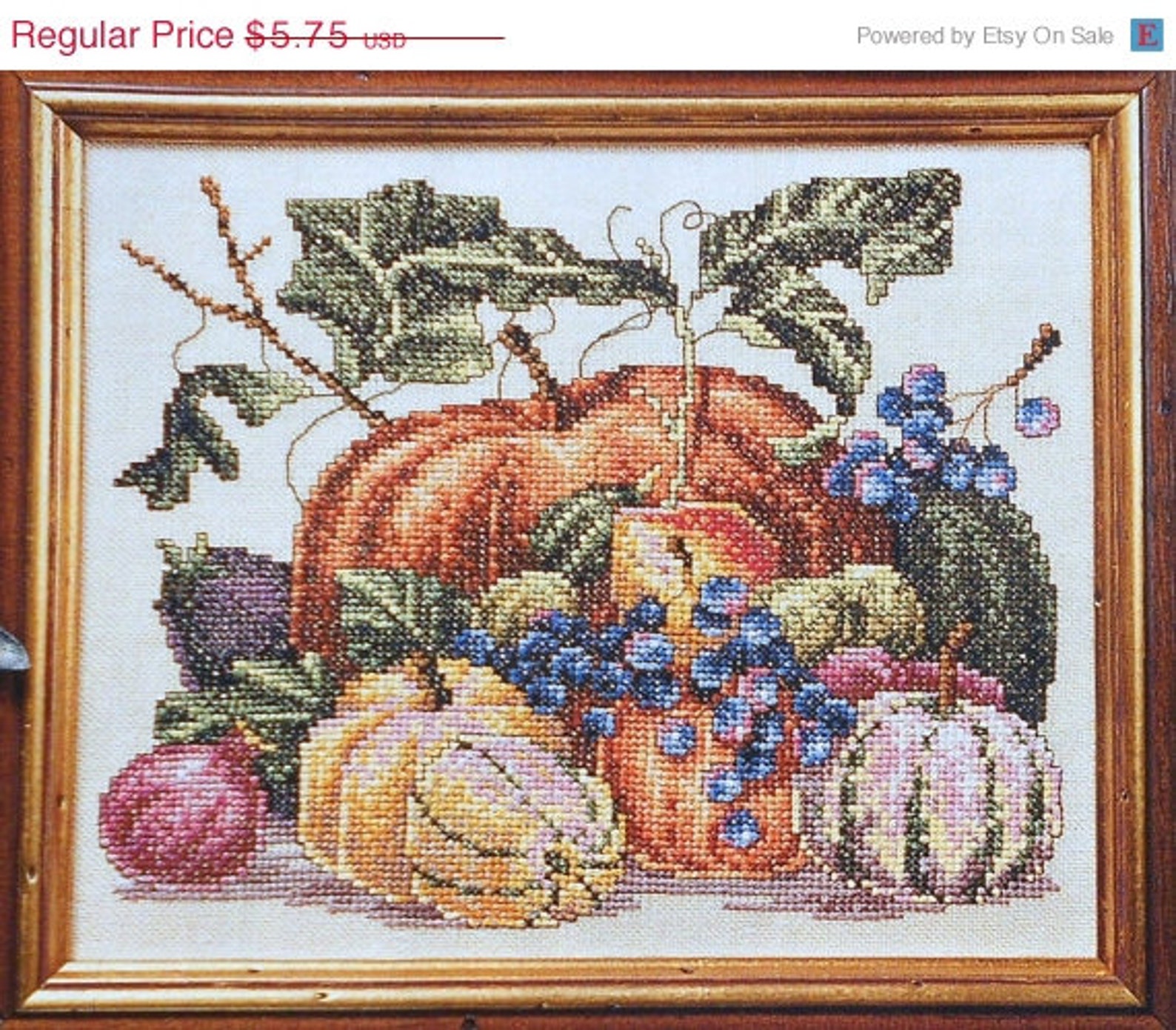 CLEARANCE Marie Barber THE HARVEST Pumpkin Gourds Counted Etsy