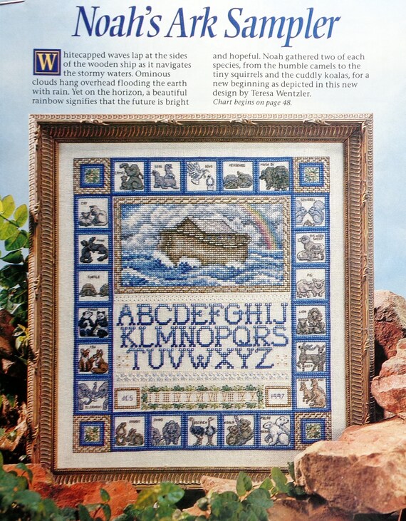 Cross Stitch Pattern Teresa Wentzler Noah S Ark Etsy