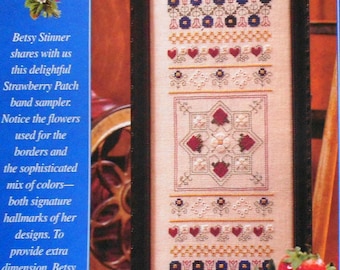 Cross Stitch Pattern | Betsy Stinner | STRAWBERRY PATCH SAMPLER | Counted Cross Stitch Pattern | Cross Stitch Chart | fam