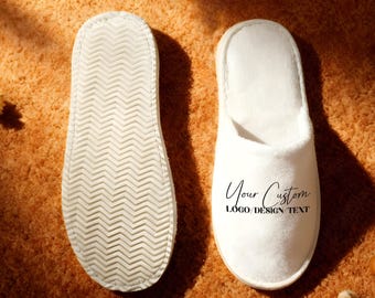 Artist designed Slippers – Premium Disposable Slippers Perfect for Bridal Party Gifts, Hotel Amenities, Employee Branding & Event Favors
