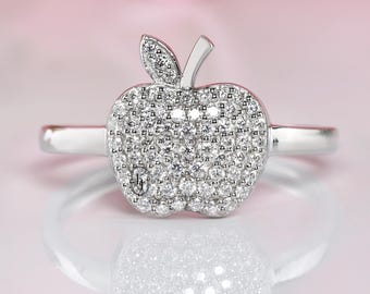 Vintage Tiffany & Co. Elsa Peretti Apple Ring, Sterling Silver