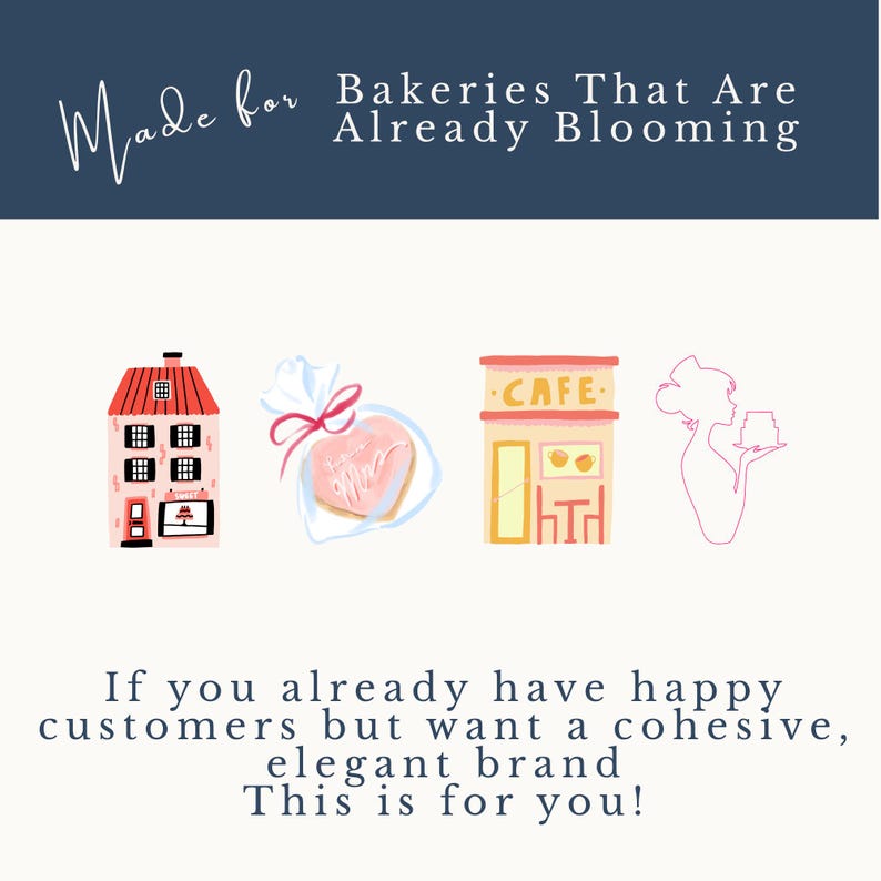 Editable Cottage Bakery Business Templates: Cake Order Form, Invoice, Scan To Pay Sign, Price List, Cookie Care Card, Social Media Marketing