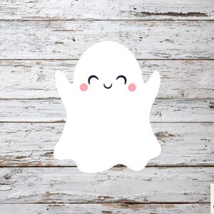 Happy Ghost Cookie Cutter Cute Halloween Spirit Baking Tool for Cookies Fondant Biscuits Polymer Clay Cutter Spooky Fall