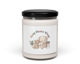 Cozy Home Vibes Candle, Soy Jar Candle | Homebody Cozy Identity