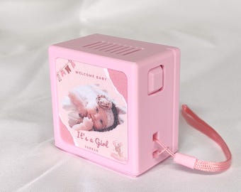 Gepersonaliseerde muziekdoos Alle nummers | Bedachtzaam babyshower- en verjaardagscadeau | Aangepaste muziekdoos Slaapliedje Nummers Gender Reveal-ideeën