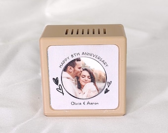 Custom Music Box with Personalized Songs and Pictures - Wedding Anniversary Gift for Her