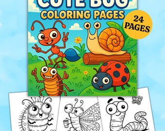 Kleurplaten insecten, leuke printbare kleurplaten insecten voor kinderen