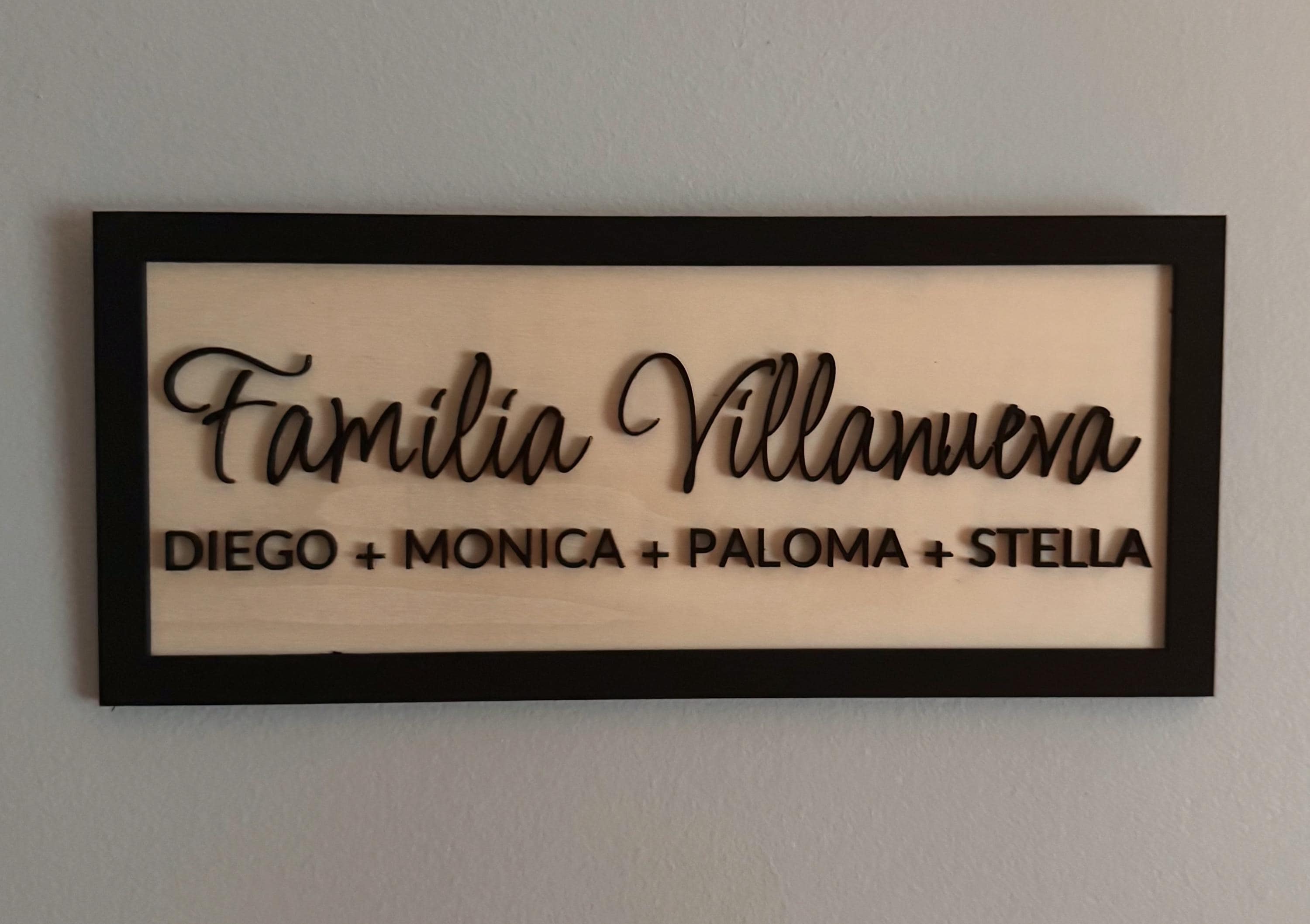 Personalized Family/familia Sign - Etsy