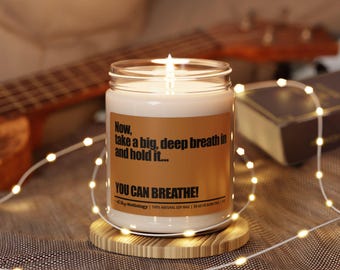 Chest X-ray Instructions Scented Soy Candle, Radiology Gift