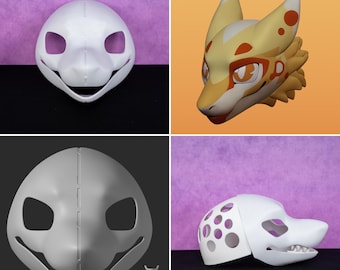 Base para cabeza de disfraz de tiburón, máscara canina impresa en 3D con dientes, carcasa de PLA ligera, disfraz DIY para creadores de furry y artistas de cosplay.