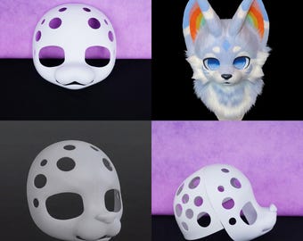 Oddychający PLA Fursuit Skull Base Cosplay Prop dla Furry Makers Anime Halloween Hobby Projects