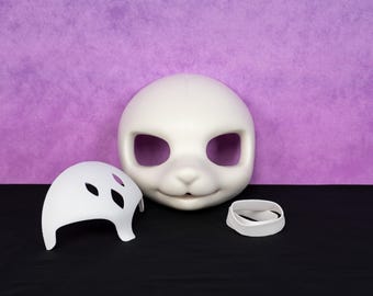 Base ligera para cabeza de disfraz japonés de Kemono, espuma suave para animales, base para máscara peluda DIY, forma expresiva para creadores, artistas y creadores de cosplay.