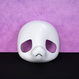 Base de cabeza peluda de estilo japonés, ligera, para disfraz de oveja, máscara DIY, base de disfraz de animal Kemono KIG para constructores de cosplay Fursona personalizados. Head Base Only