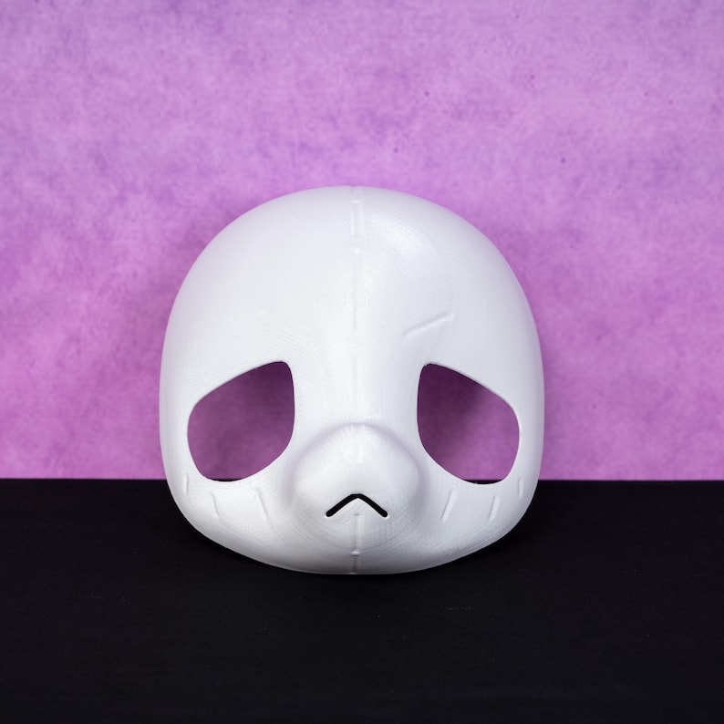 Base de cabeza peluda de estilo japonés, ligera, para disfraz de oveja, máscara DIY, base de disfraz de animal Kemono KIG para constructores de cosplay Fursona personalizados. Head Base Only