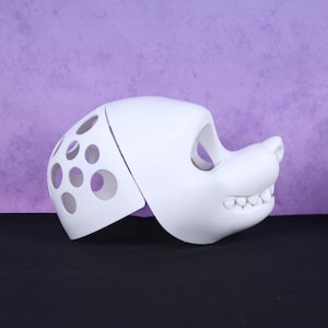 American Style Wolf Dog Furry Mask Base 3D Printed Modular Canine ...