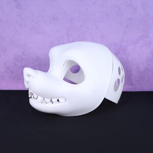 American Style Wolf Dog Furry Mask Base 3D Printed Modular Canine ...