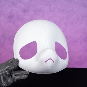 Base de cabeza peluda de estilo japonés, ligera, para disfraz de oveja, máscara DIY, base de disfraz de animal Kemono KIG para constructores de cosplay Fursona personalizados. imagen 11