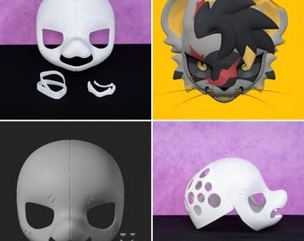 Base para cabeza de disfraz de ratón malvado, máscara de PLA impresa en 3D, nariz fija, ligera, corta, para creadores de cosplay.