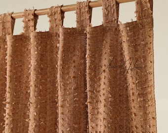 Bohemian Curtains Stonewashed Cinnamon Extra Wide Home Decor Drapery Custom Panels Window Treatments