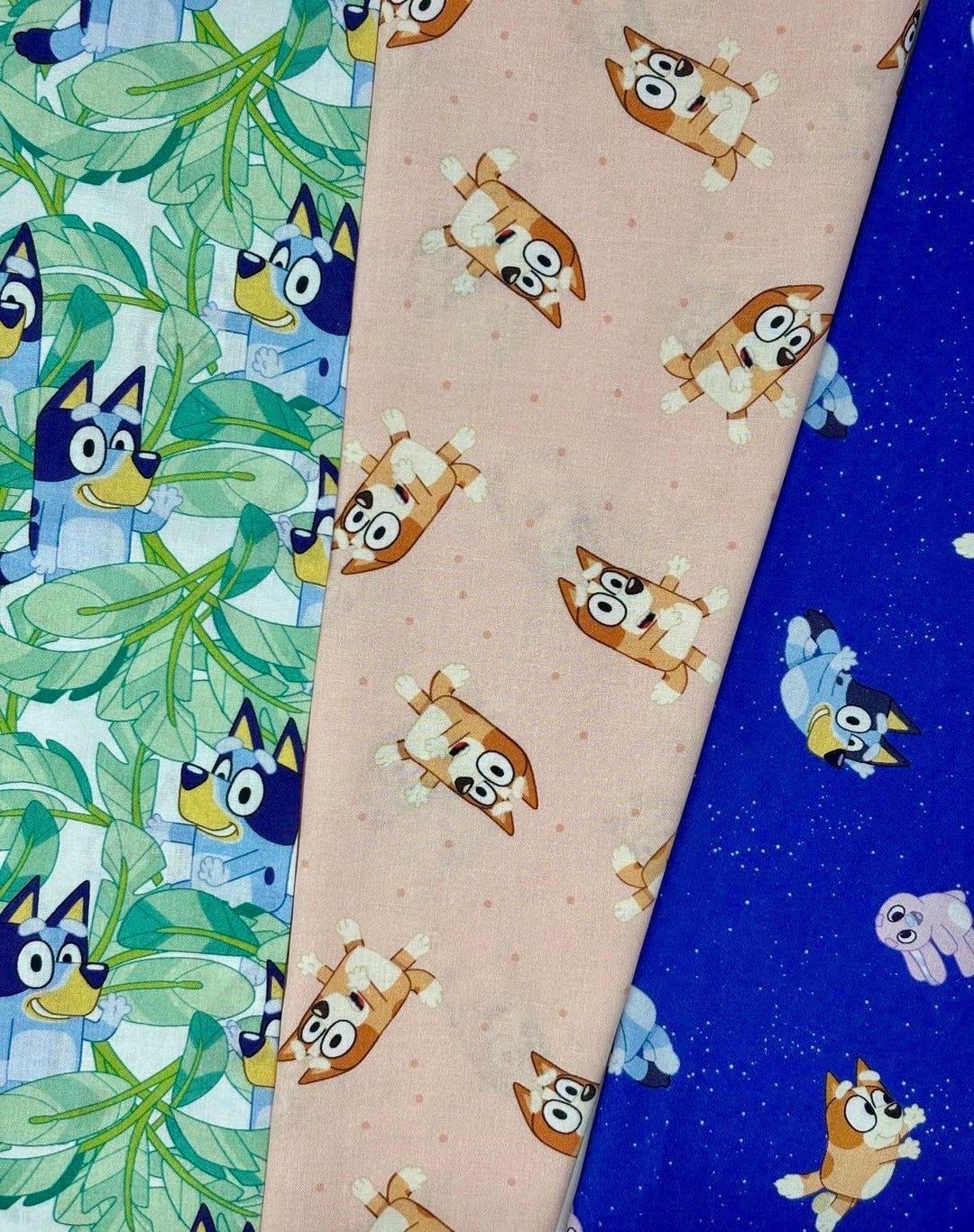 Bluey and Bingo Fabrics 100% Cotton - Etsy
