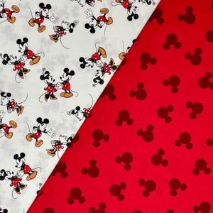 Mickie and Minnie Mouse Fabrics 100% Cotton