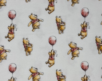 Tissu Imprimé 100% Rayon Winnie - Motif 46x45 Pouces, Vendu Au Yard (3 Yards Pour 15€)