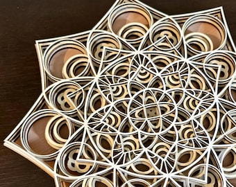 Wall Art | mandala laser cut file | Digital Download