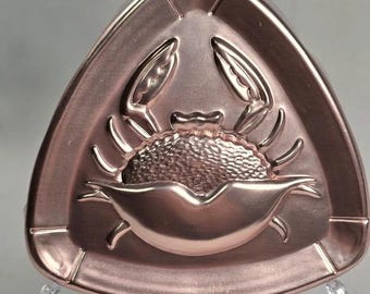 Vintage West Bend Copper Crab Mold 1970s Coastal Kitchen Decor