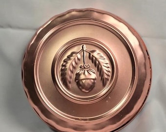 Vintage Copper Tone Acorn Jello Mold Fall Kitchen Wall Decor