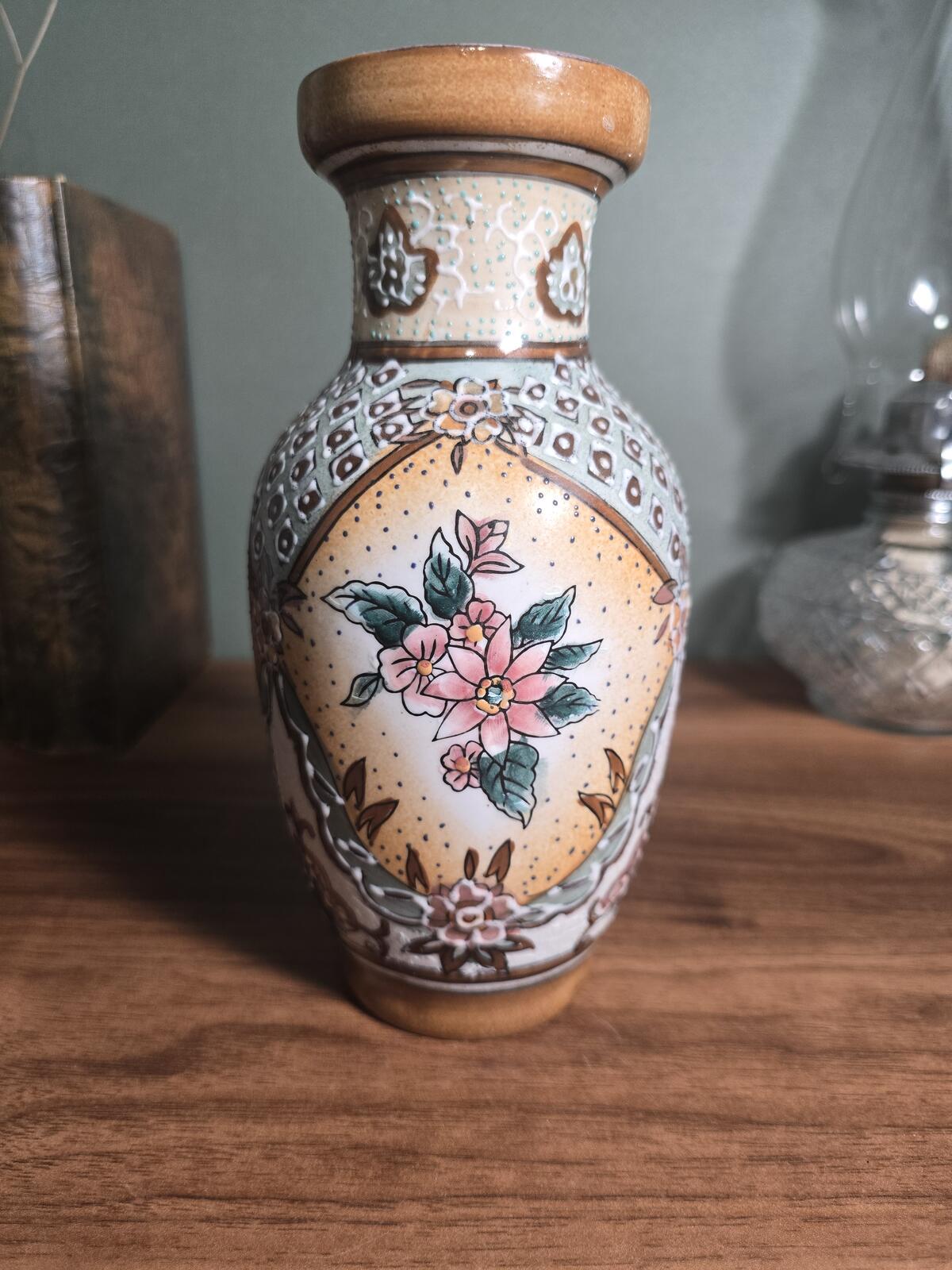 Satsuma moriage vase - Etsy 日本