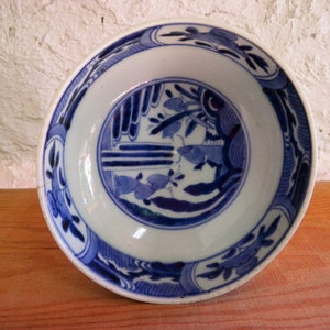 Antyczna miska 2350, Ko Imari, celadon, błękit i biel, okres Edo, lata 50. XIX wieku