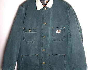 Vintage 1990s Deadstock Carhartt Blanket Lined Duck Chore Coat