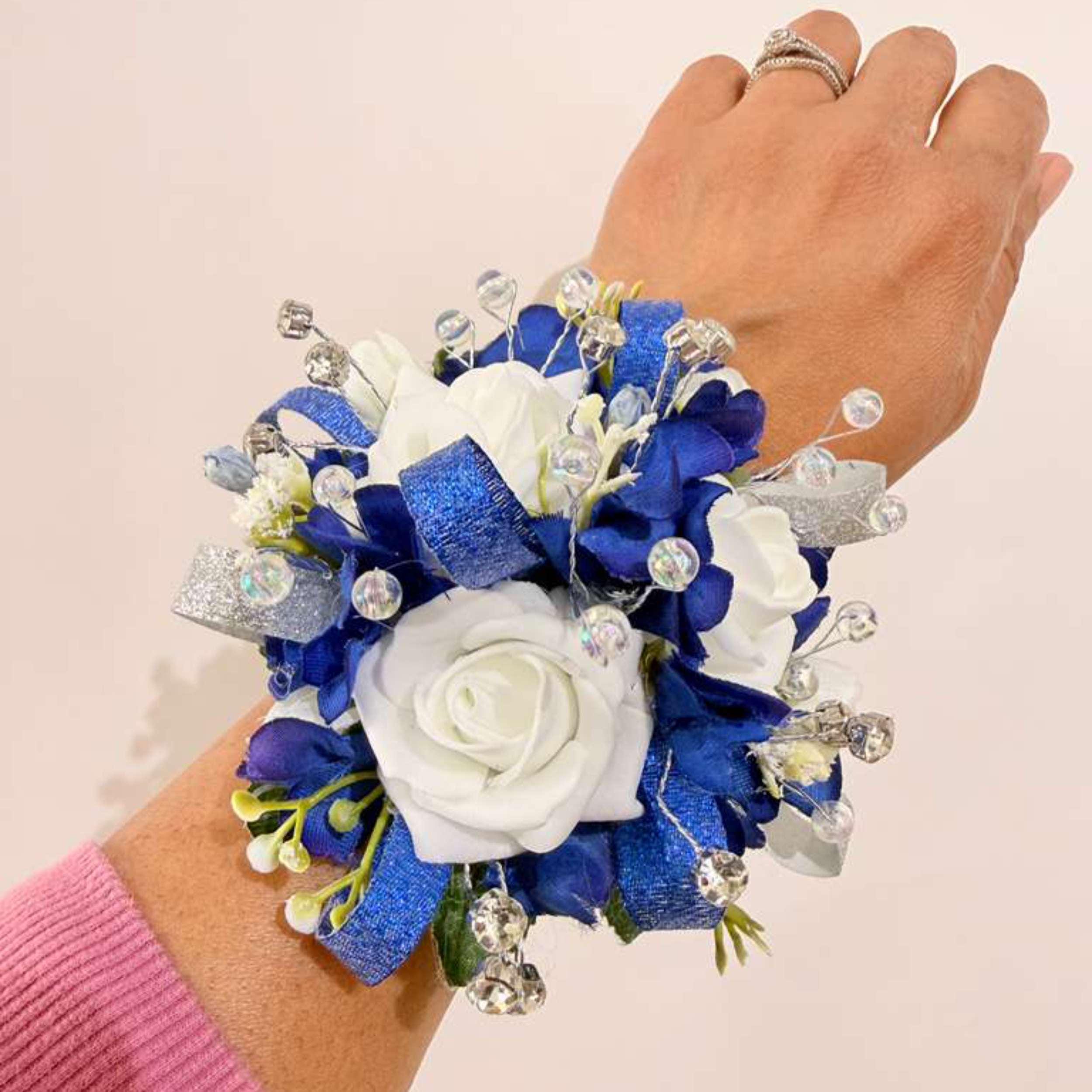 corsage with royal blue dress Strapless Sequin Royal Blue Prom Dresses with Tulle Pieces Skirt   loveangeldress