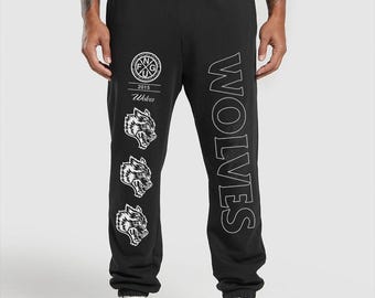 Whiskey Inspired Sweatpants, Retro Graphic Joggers, Bold Side Print Unisex Pants, Vintage Streetwear Bottoms, Cool Aesthetic Lounge Joggers