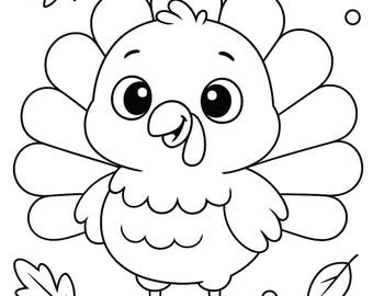 Thanksgiving Pilgrim Coloring Pages for Kids - Fall Printable Activity (Digital Download PDF)