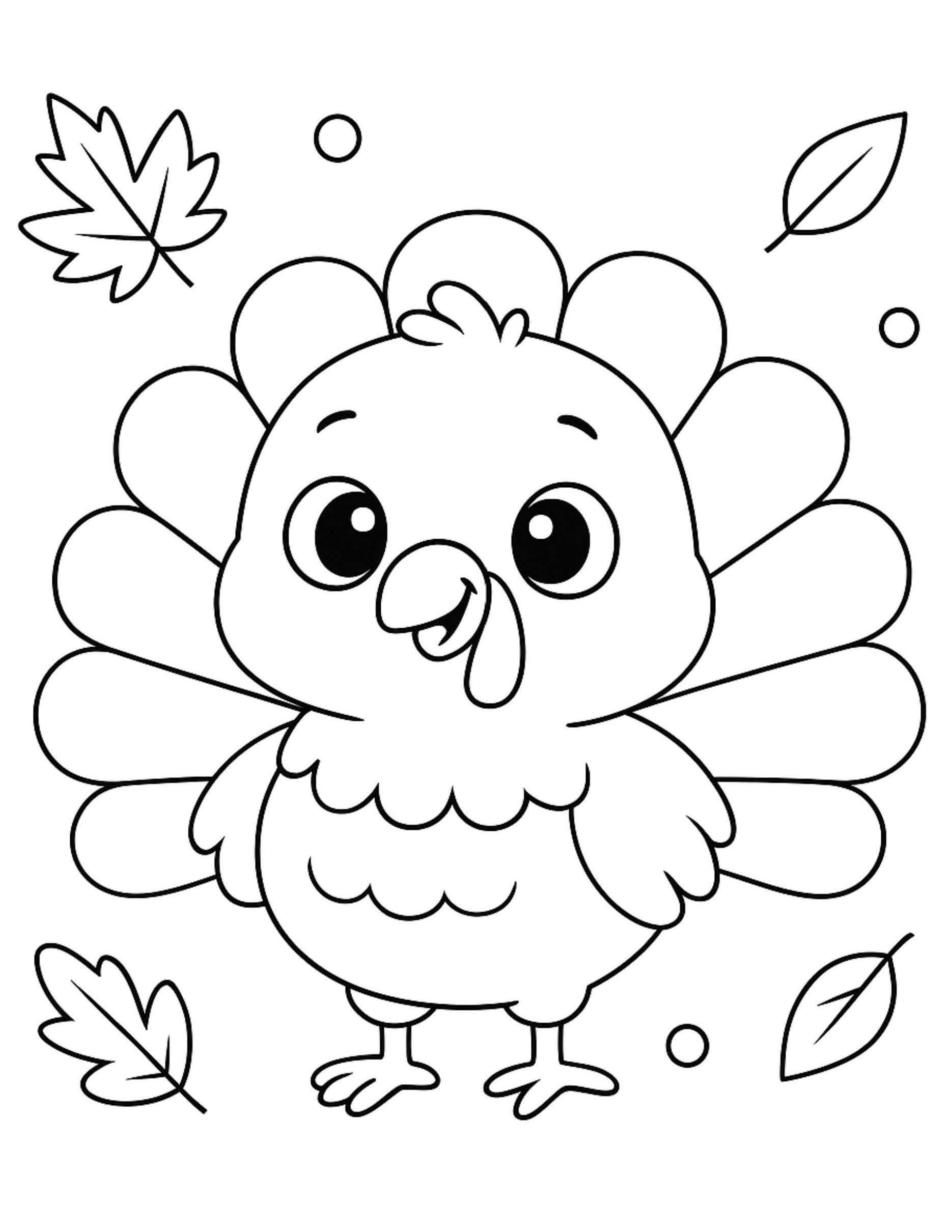 Thanksgiving Pilgrim Coloring Pages for Kids - Fall Printable…