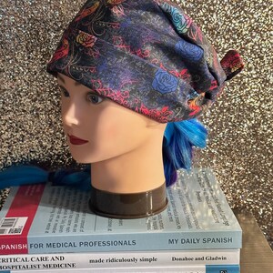 Ladies Scrub cap Halloween Day of the Dead