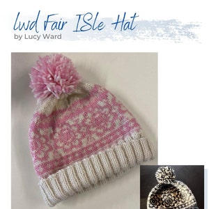 Easy fair isle/scandi beanie - multiple sizes - KNITTING PATTERN ONLY