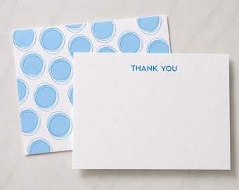 Thank You Note Set, Blue