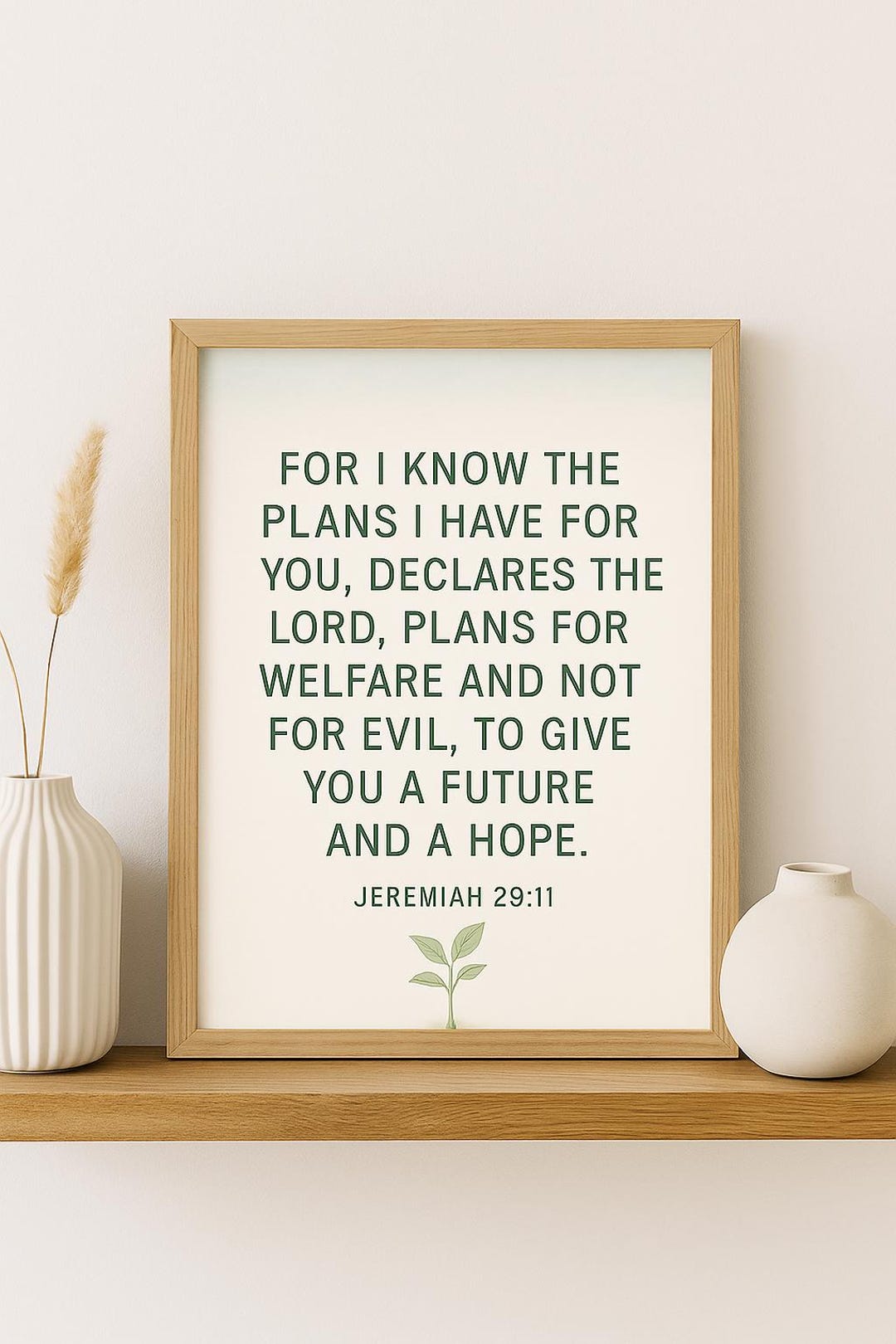 Jeremiah 29:11 Scripture Print | Christian Home Decor (digital Download ...